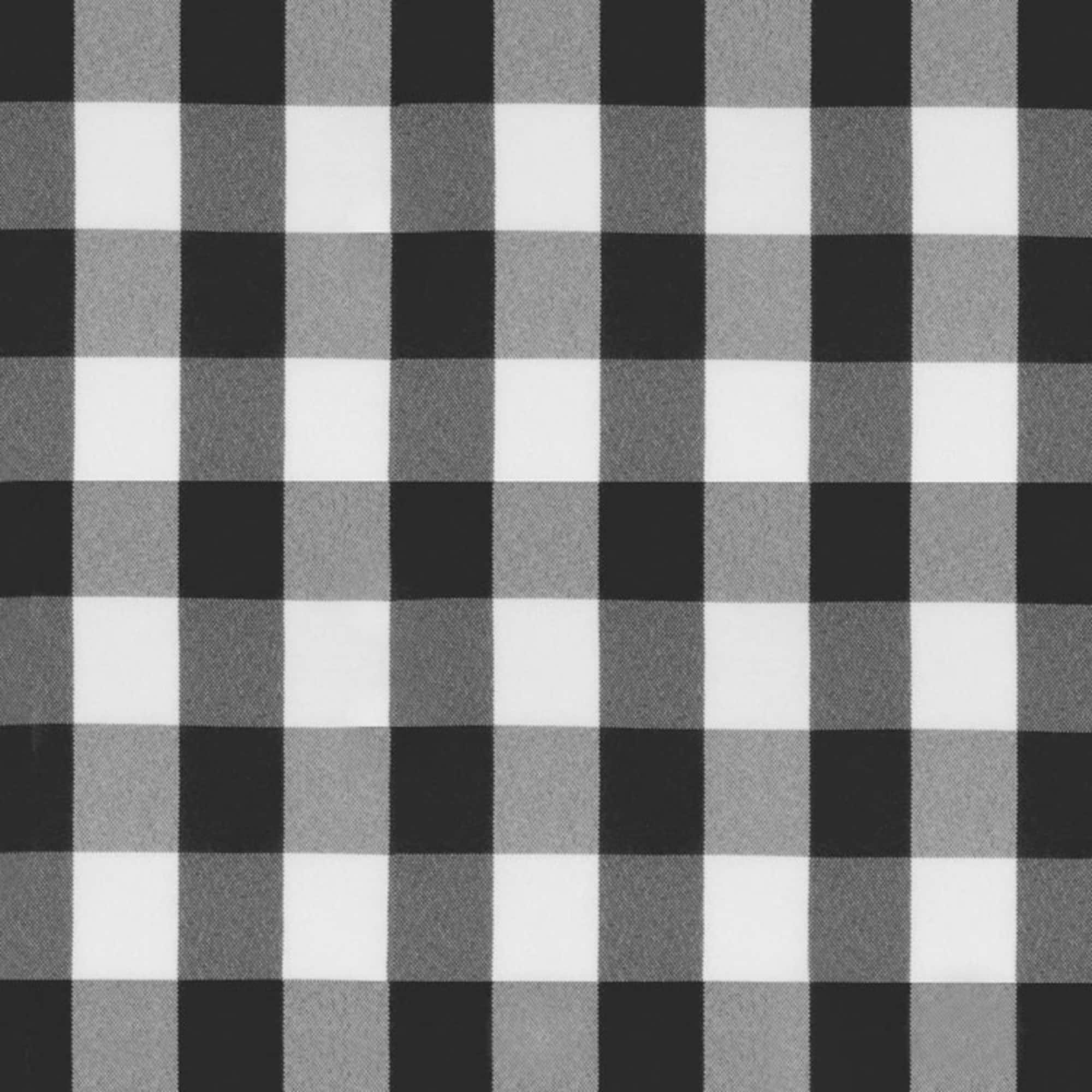 Black Picnic Check Poplin